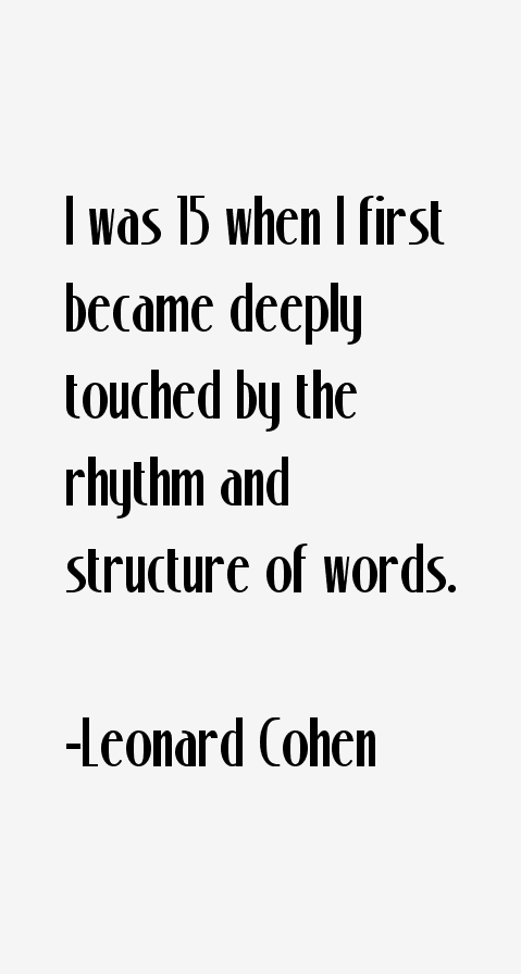 Leonard Cohen Quotes