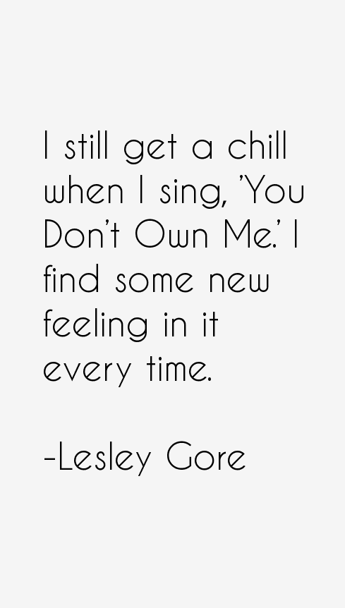Lesley Gore Quotes