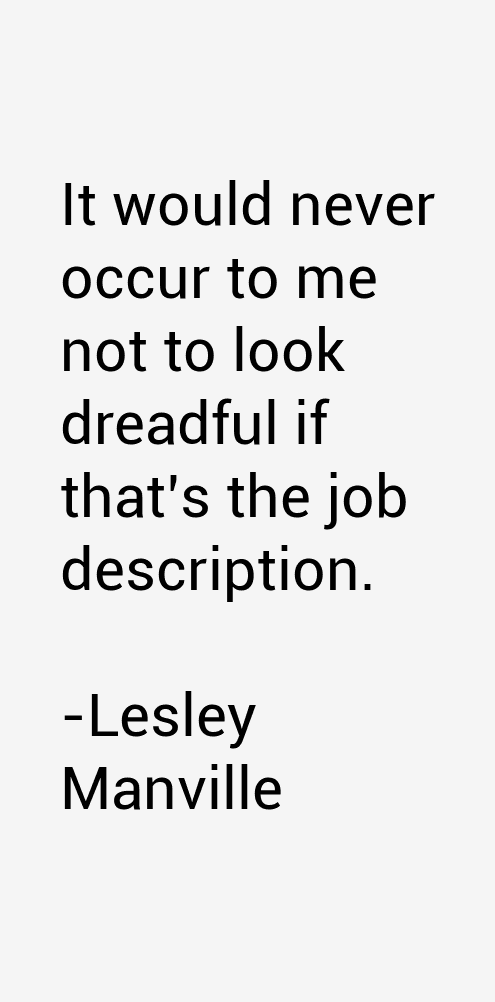 Lesley Manville Quotes