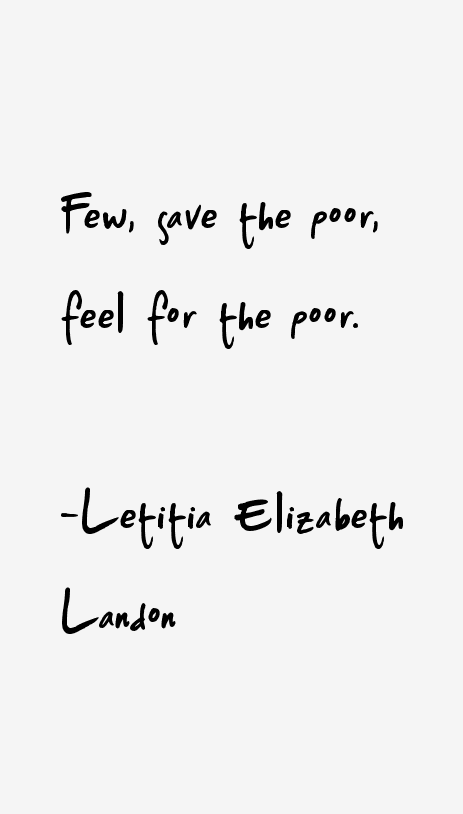 Letitia Elizabeth Landon Quotes