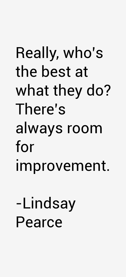 Lindsay Pearce Quotes