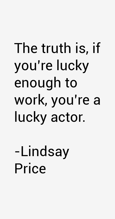 Lindsay Price Quotes