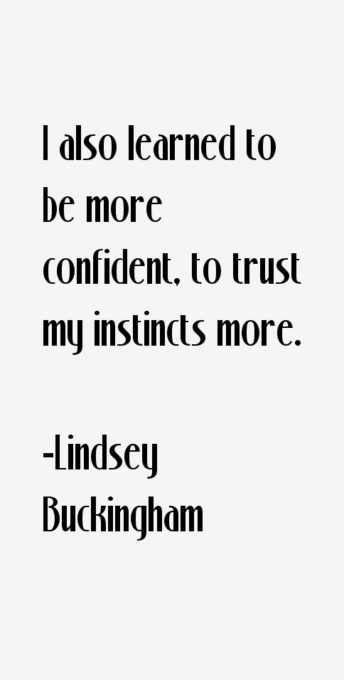 Lindsey Buckingham Quotes