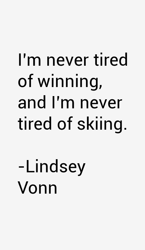 Lindsey Vonn Quotes