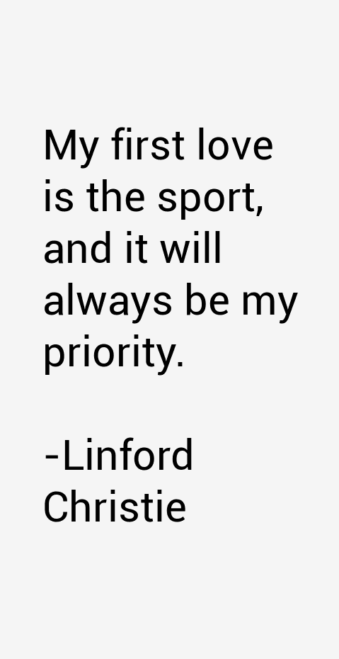 Linford Christie Quotes