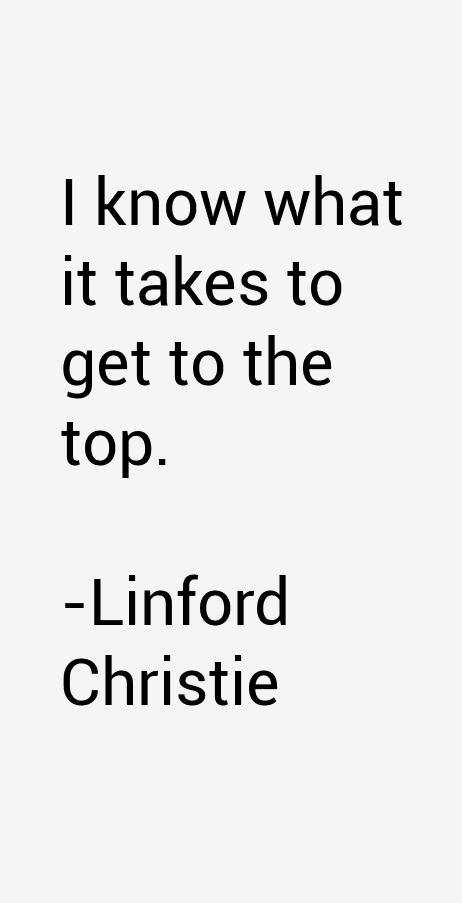 Linford Christie Quotes