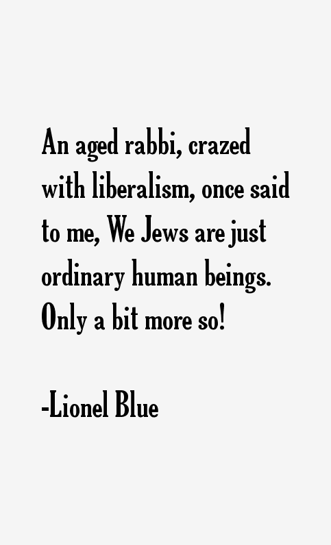 Lionel Blue Quotes