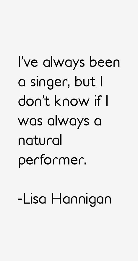 Lisa Hannigan Quotes