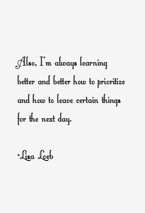 Lisa Loeb Quotes