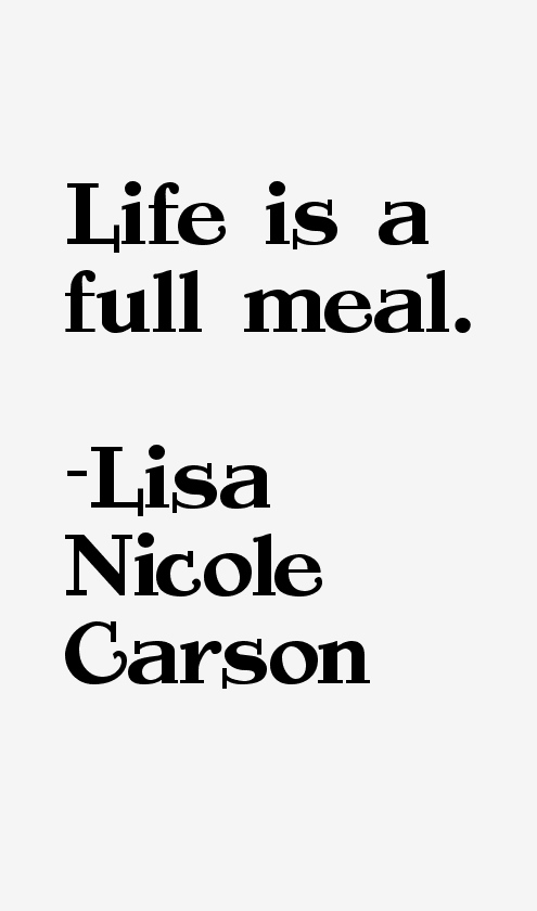 Lisa Nicole Carson Quotes