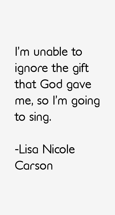 Lisa Nicole Carson Quotes