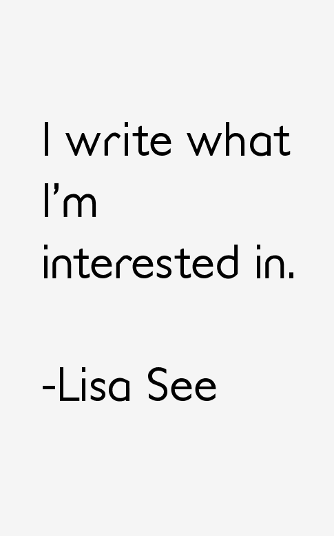 Lisa See Quotes