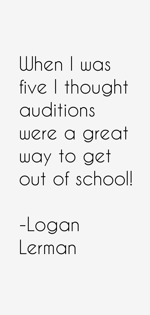 Logan Lerman Quotes