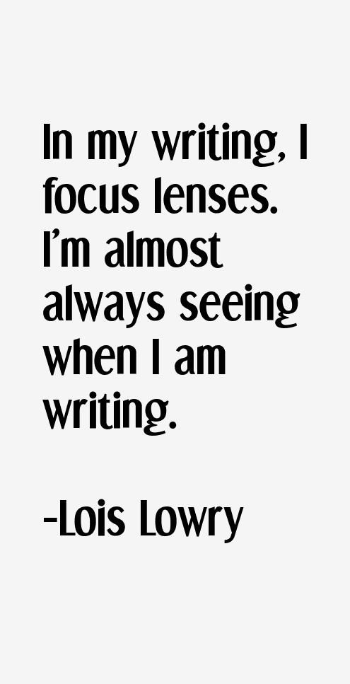 Lois Lowry Quotes