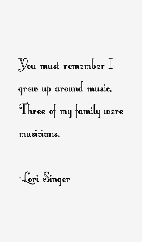 Lori Singer Quotes