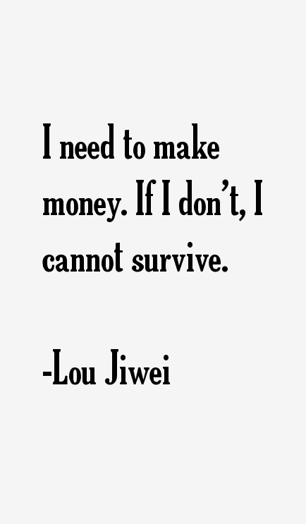 Lou Jiwei Quotes