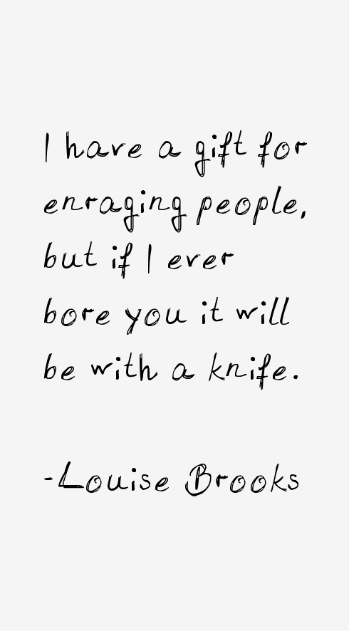 Louise Brooks Quotes