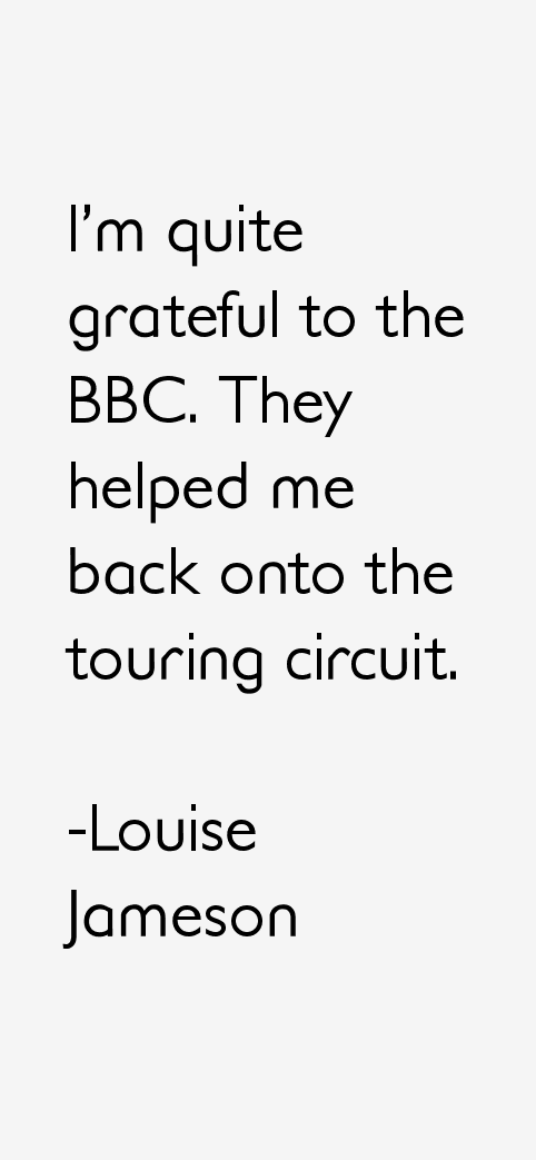 Louise Jameson Quotes