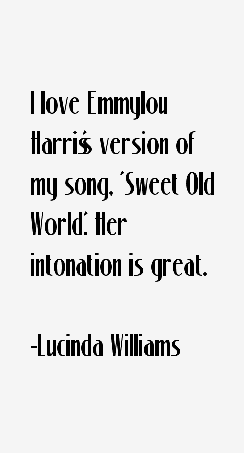 Lucinda Williams Quotes