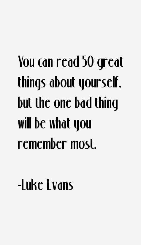 Luke Evans Quotes
