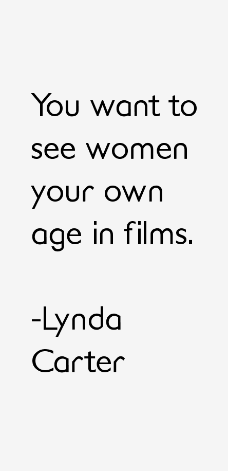 Lynda Carter Quotes