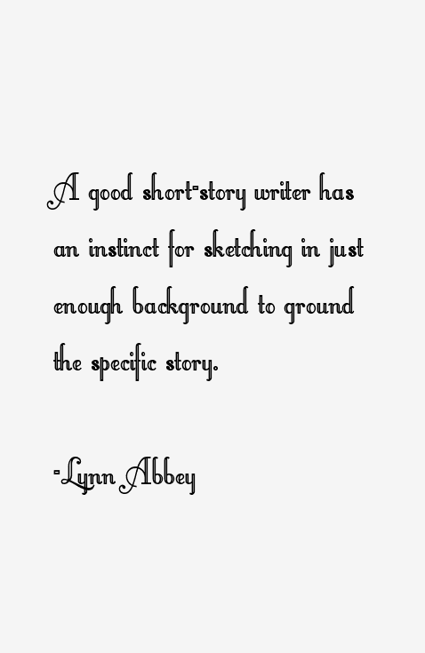 Lynn Abbey Quotes