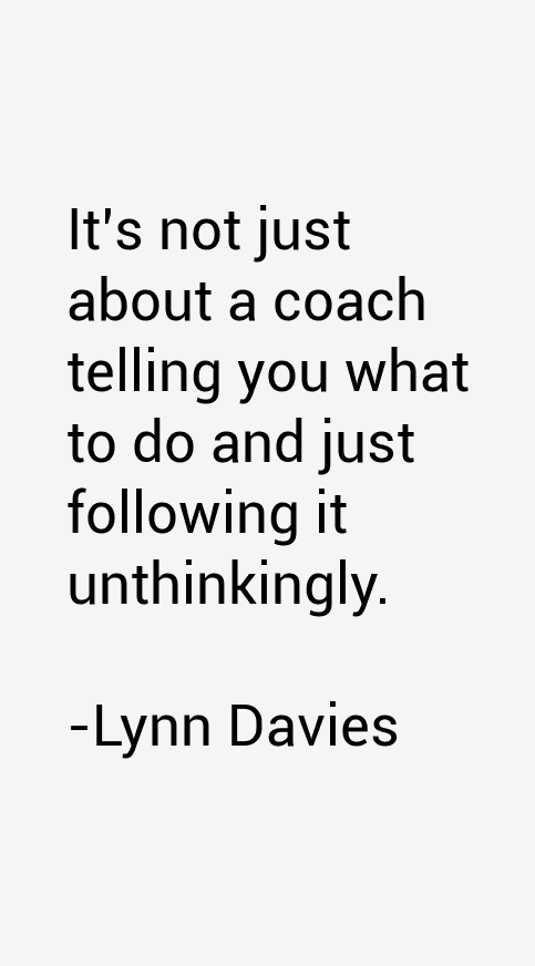 Lynn Davies Quotes