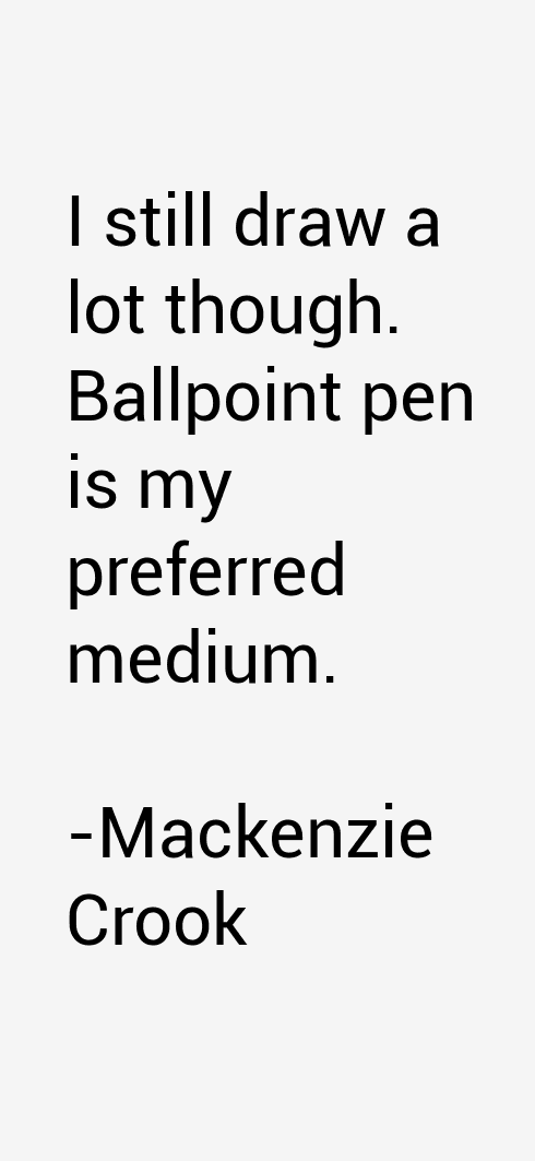 Mackenzie Crook Quotes
