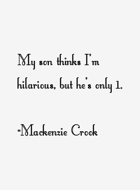 Mackenzie Crook Quotes