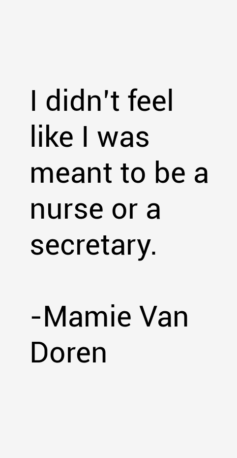 Mamie Van Doren Quotes