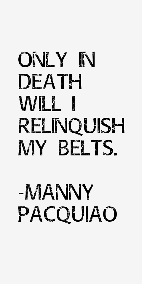 Manny Pacquiao Quotes