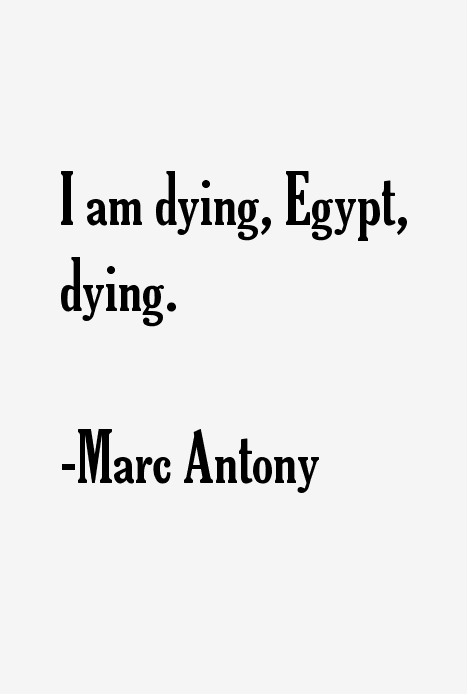 Marc Antony Quotes