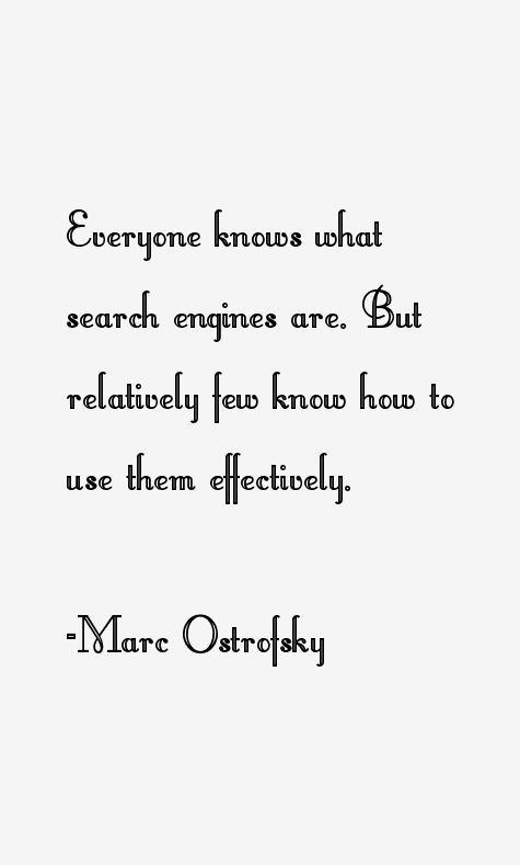Marc Ostrofsky Quotes
