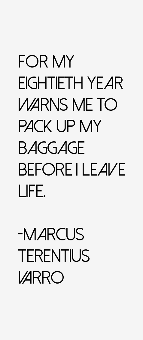 Marcus Terentius Varro Quotes