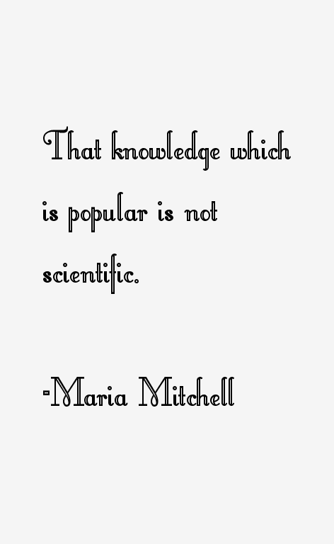 Maria Mitchell Quotes