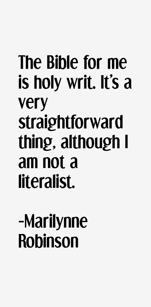 Marilynne Robinson Quotes
