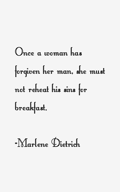 Marlene Dietrich Quotes