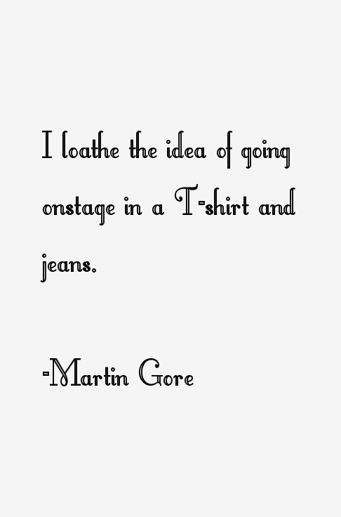 Martin Gore Quotes