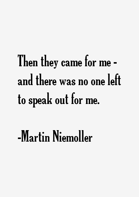 Martin Niemoller Quotes