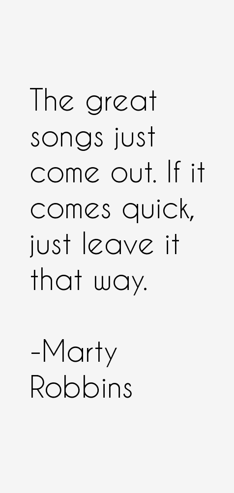 Marty Robbins Quotes