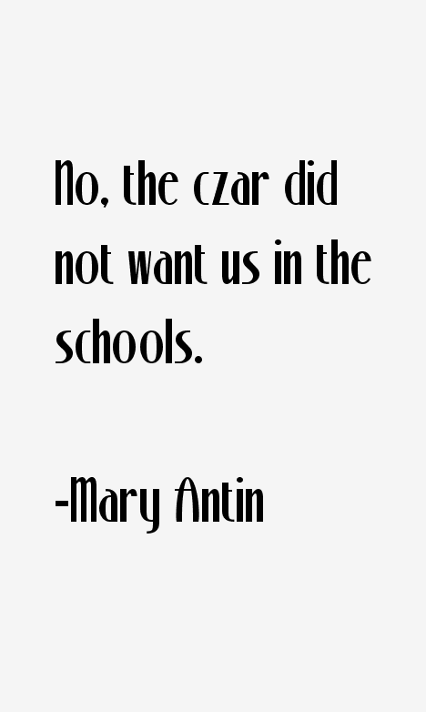 Mary Antin Quotes