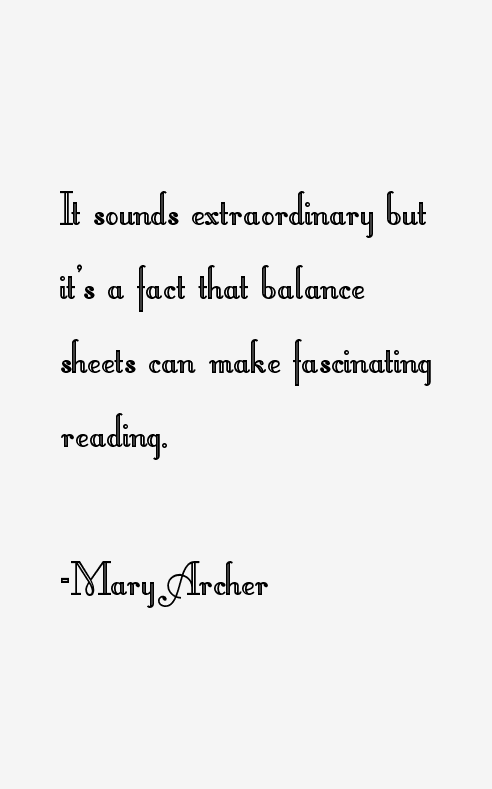 Mary Archer Quotes