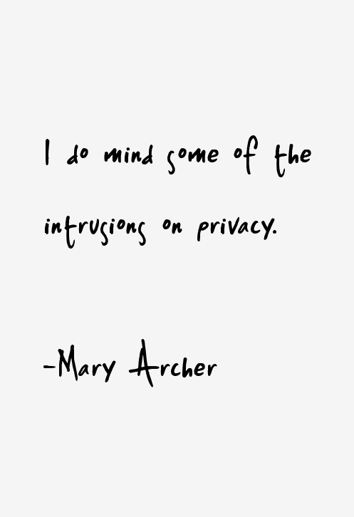 Mary Archer Quotes