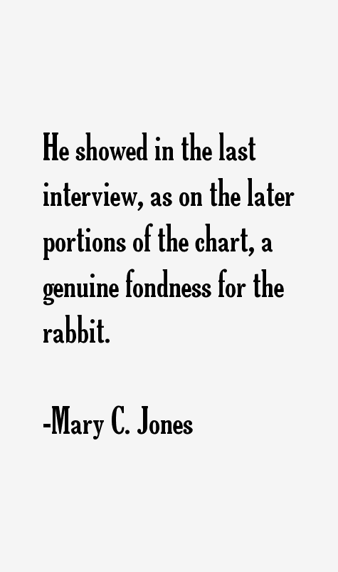 Mary C. Jones Quotes