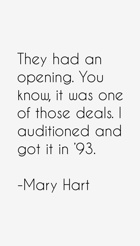 Mary Hart Quotes