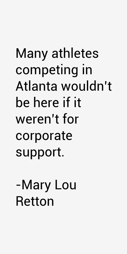 Mary Lou Retton Quotes
