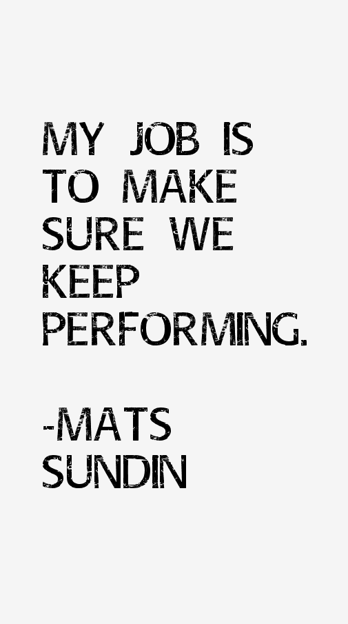 Mats Sundin Quotes