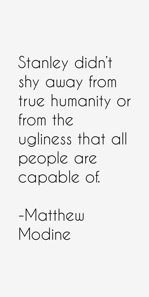 Matthew Modine Quotes