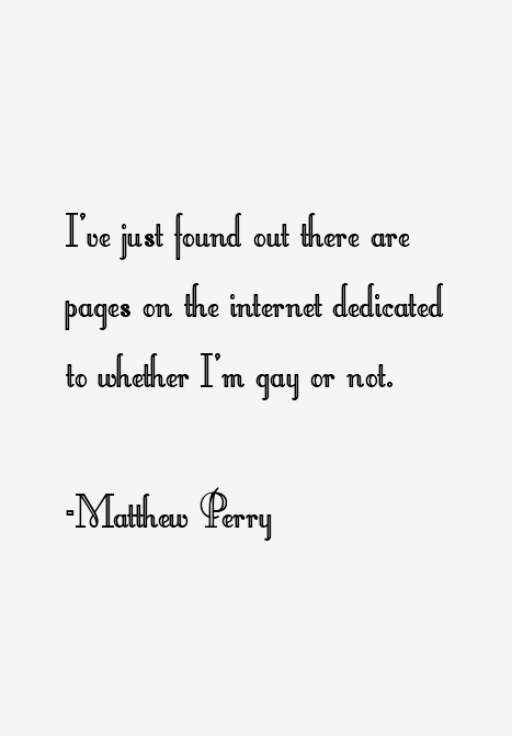Matthew Perry Quotes