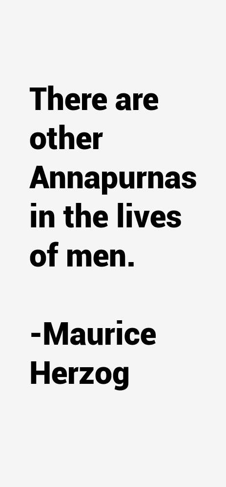 Maurice Herzog Quotes